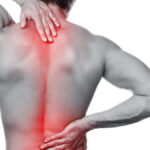 man shoulder with back pain