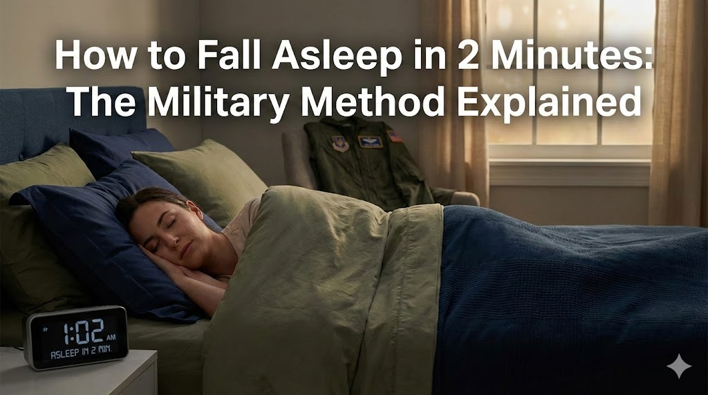 How to Fall Asleep in 2 Minutes: The Military Method Explained 1 How to Fall Asleep in 2 Minutes The Military Method Explained