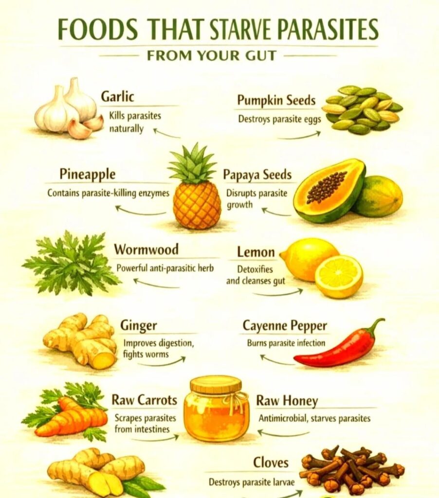 foods that starve parasites