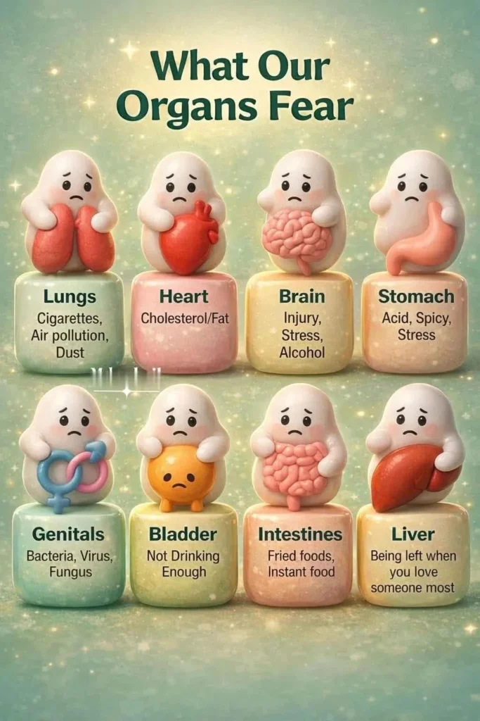 unhealthy habits affecting organs