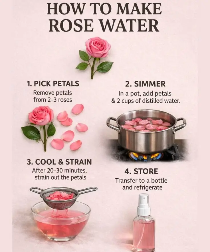 rose water making