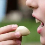 raw garlic on an empty stomach