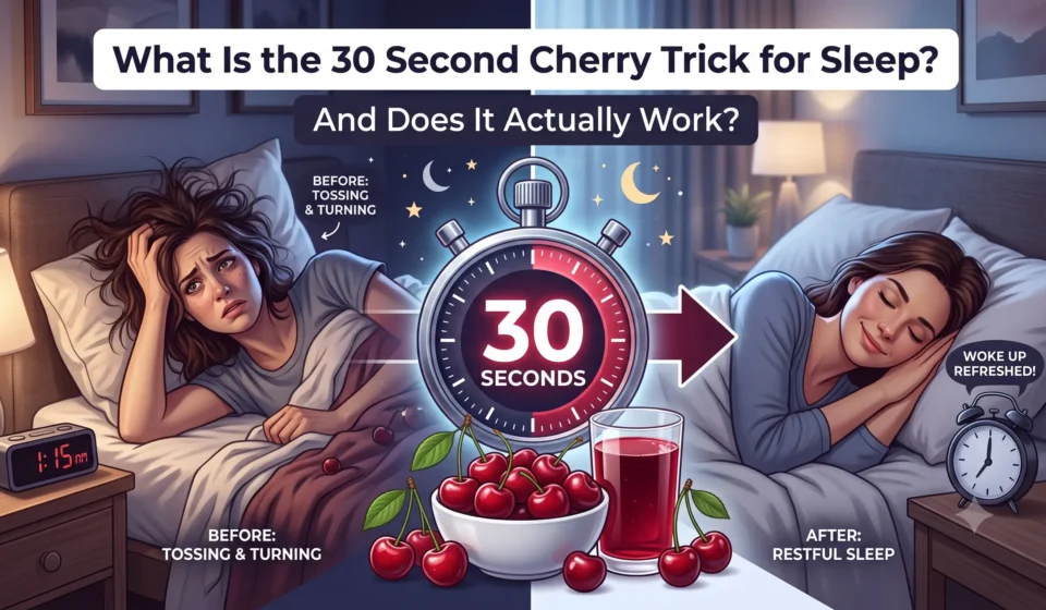 30 sec cherry trick for sleep