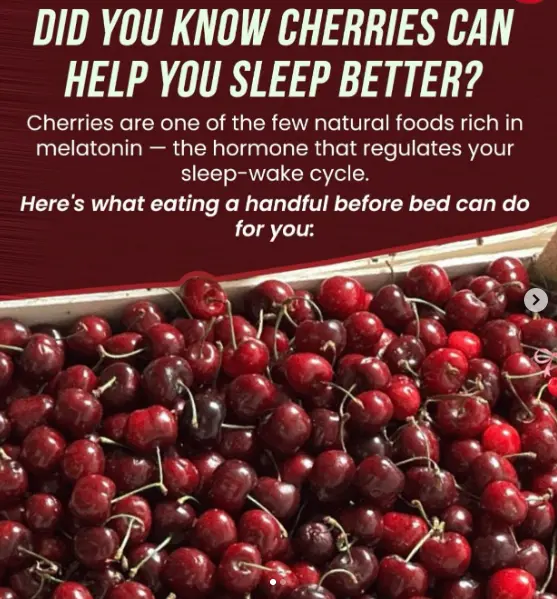 cherry benefits for  sleep