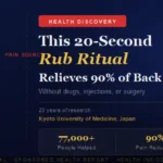 20 second rub ritual for back pain