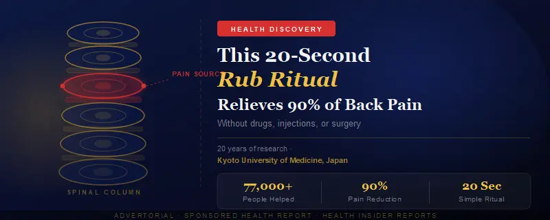 20 second rub ritual for back pain