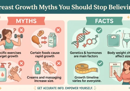 breast growth myth and fact chart