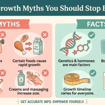 breast growth myth and fact chart