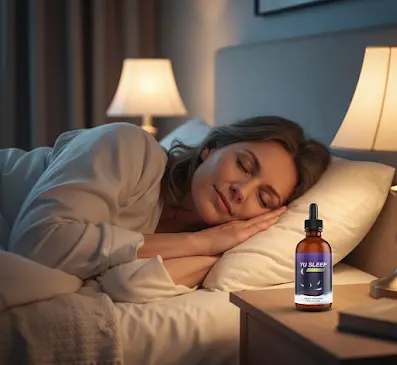 a lady is sleeping peacefully with yusleep