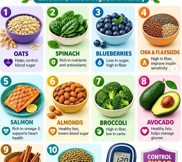 Diabetes 12 Superfoods list