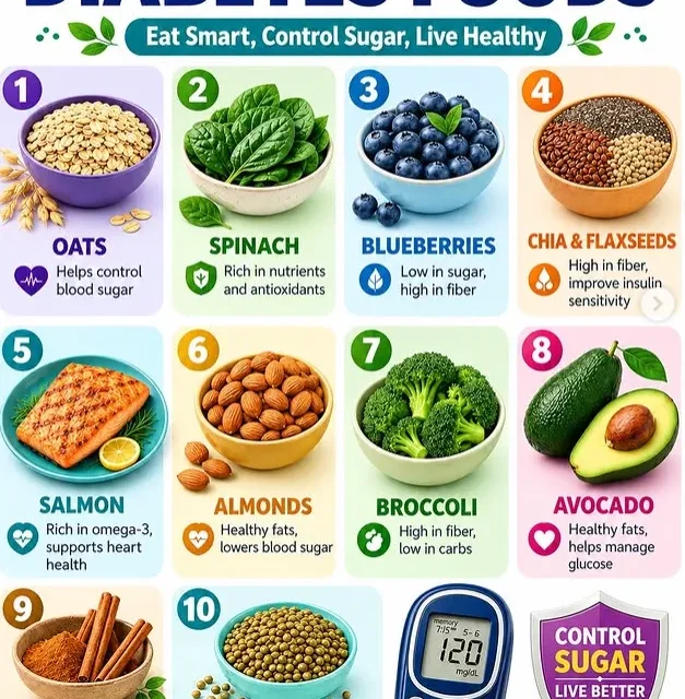 Diabetes 12 Superfoods list